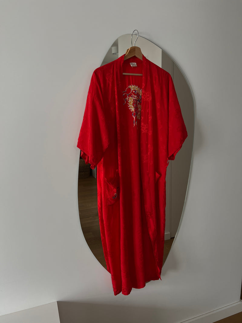 vintage kimono z wiskozy